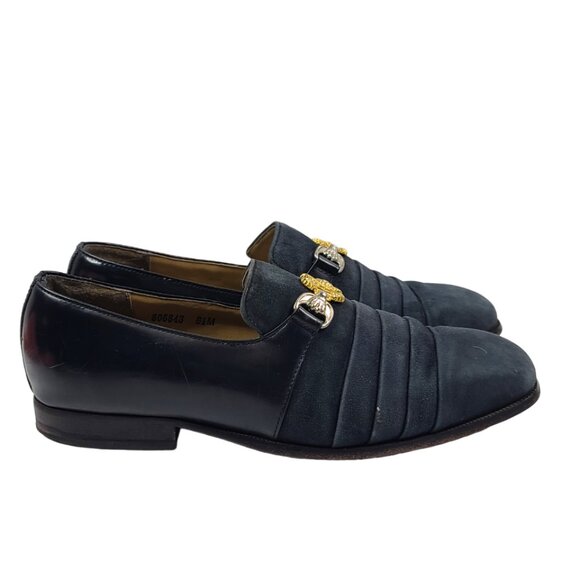 Giorgio Brutini Women's Black Suede Leather Slip-On Loafers Size US 8.5M - Picture 1 of 7